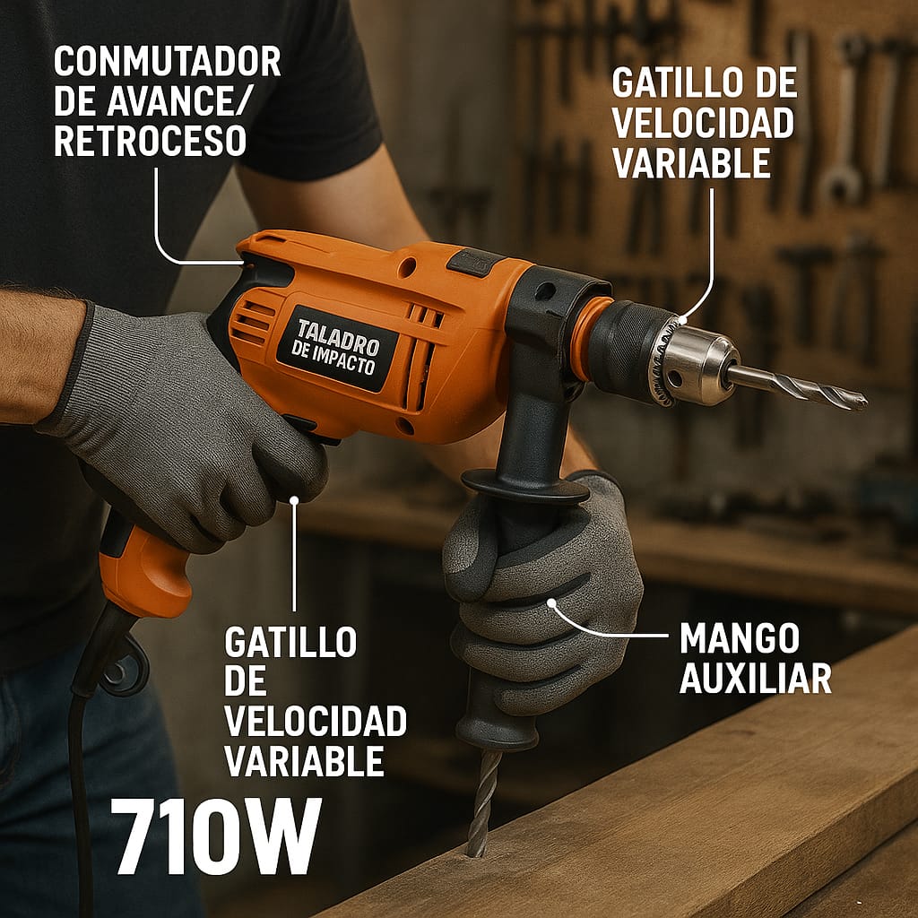 taladro de impacto 710w