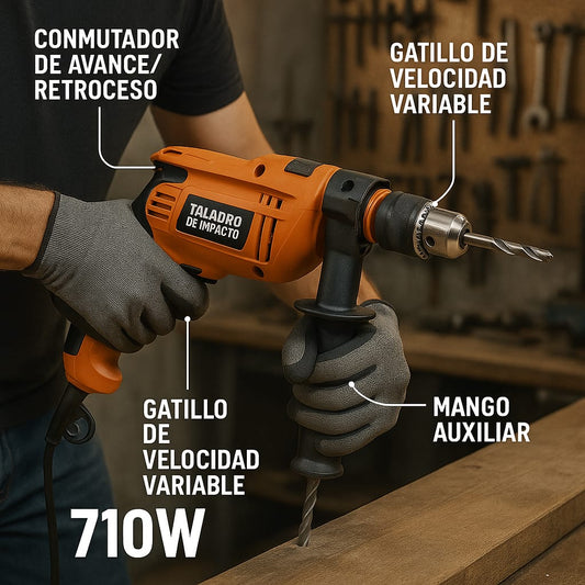 taladro de impacto 710w