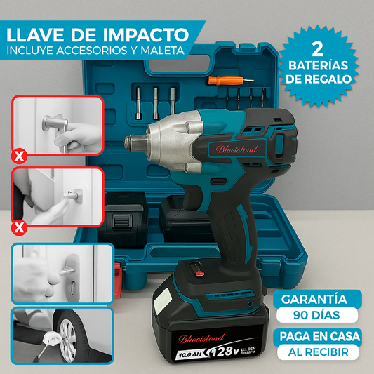 LLAVE DE IMPACTO 2 BATERIAS  98V